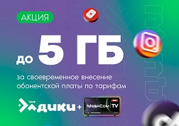 «МегаПодарок» объемом 5 ГБ предоставляется на следующих тарифах