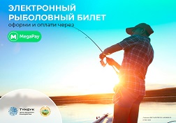 Мындан ары балык уулоого уруксат берген электрондук билеттерди, карталарды MegaPay тиркемесинде онлайн буюртма берип, төлөп алса болот